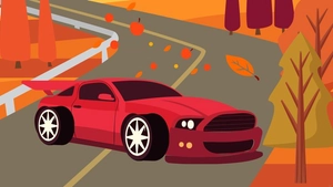 Red Car Background