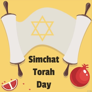 Simchat Torah Day Vector