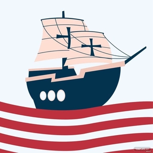 Columbus Day Illustration