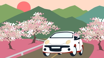 Free Anime Car Background Template to Edit Online