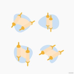 Simchat Torah Clipart Vector