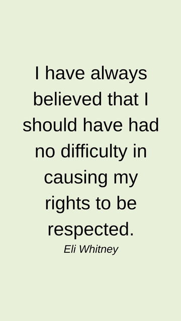 Free Eli Whitney: Confident in Securing His Rights Quote Template to Edit Online