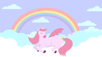 Free Sparkle Unicorn Background Template to Edit Online
