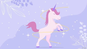 Glitter Unicorn Background
