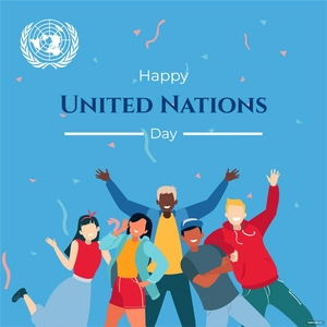 Happy United Nations Day Illustration