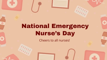Free National Emergency Nurse???s Day Flyer Background Template to Edit Online