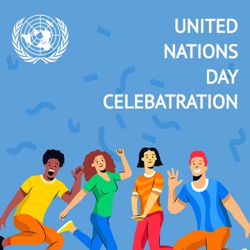 Free United Nations Day Celebration Clipart Template to Edit Online