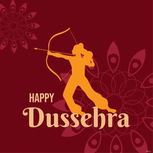 Dussehra Design Vector
