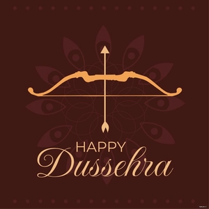 Dussehra Flat Design Vector