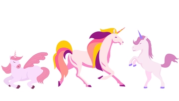 Free Unicorn On White Background Template to Edit Online