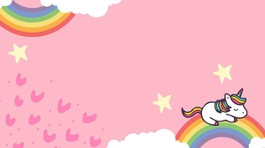 Unicorn Zoom Background