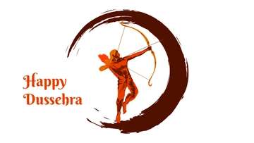 Free Dussehra Transparent Background Template to Edit Online