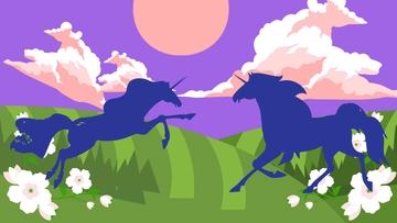 Free Aesthetic Unicorn Background Template to Edit Online