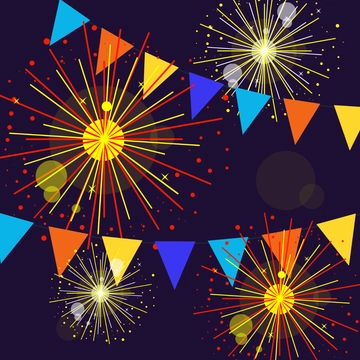 Free Festive Firework Clipart Template to Edit Online