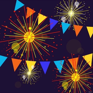 Festive Firework Vector