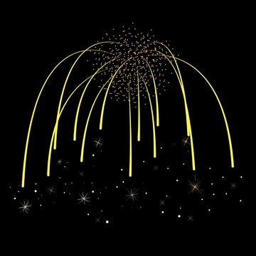 Free Falling Fireworks Sparkles Clipart Template to Edit Online