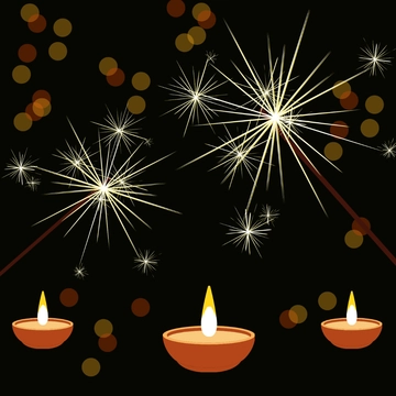 Free Happy Diwali Firework Clipart Template to Edit Online