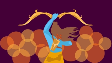 Free Dussehra Blur Background Template to Edit Online