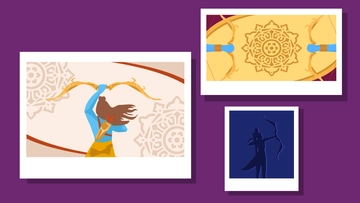 Free Dussehra Image Background Template to Edit Online