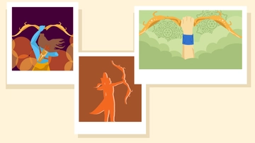 Free Dussehra Photo Background Template to Edit Online
