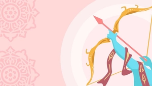 Dussehra Pink Background