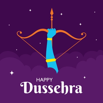 Free Dussehra Clipart Template to Edit Online