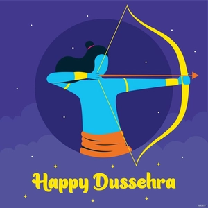 Dussehra Vector Art