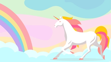 Free Unicorn Holographic Background Template to Edit Online
