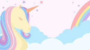 Unicorn Invitation Background
