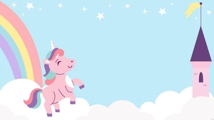 Unicorn Banner Background