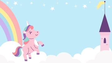 Free Unicorn Banner Background Template to Edit Online