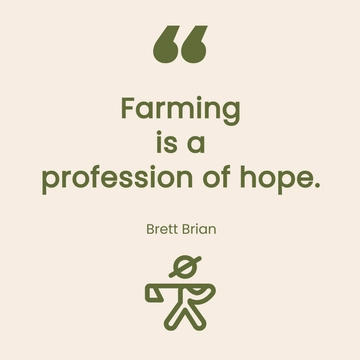 Free Farmers Day Quote Vector Template to Edit Online