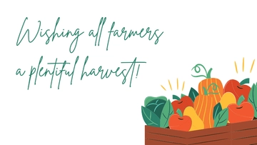 Free Farmers Day Wishes Background Template to Edit Online