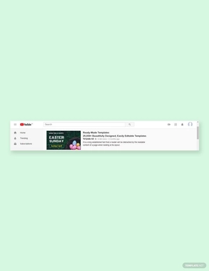 Easter Sunday YouTube Video Thumbnail Template