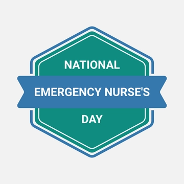 Free Happy National Emergency Nurse???s Day Clipart Template to Edit Online