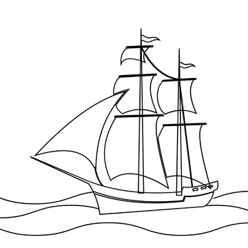 Free Columbus Day Cartoon Drawing Template to Edit Online