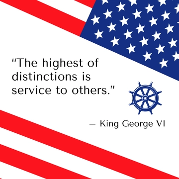 Free Navy Birthday Quote Vector Template to Edit Online
