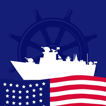 Free Happy Navy Birthday Clipart Template to Edit Online