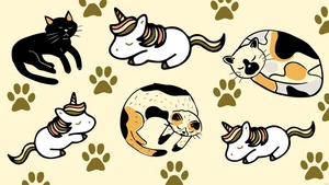 Cat Unicorn Background