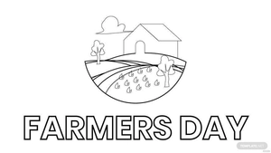 Farmers Day Drawing Background