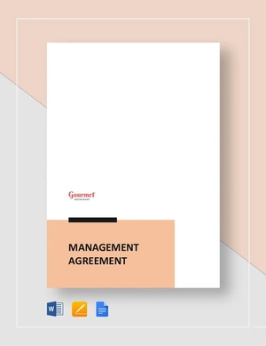 Restaurant Management Agreement Template
