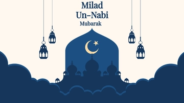 Free Milad un Nabi Clipart Background Template to Edit Online