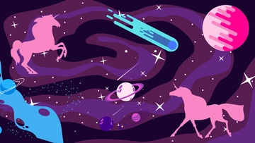 Free Dark Unicorn Background Template to Edit Online