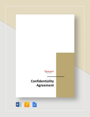 Restaurant Confidentiality Agreement Template Restaurant Confidentiality Agreement Template