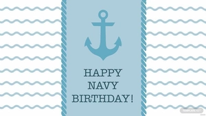 High Resolution Navy Birthday Background