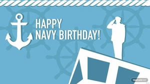 Navy Birthday Wallpaper Background