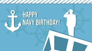 Free Navy Birthday Wallpaper Background Template to Edit Online Free Navy Birthday Wallpaper Background Template to Edit Online
