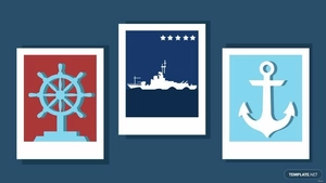 Navy Birthday Photo Background