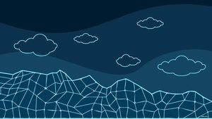 Neon Blue Background