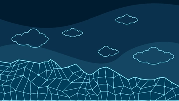 Free Neon Blue Background Template to Edit Online